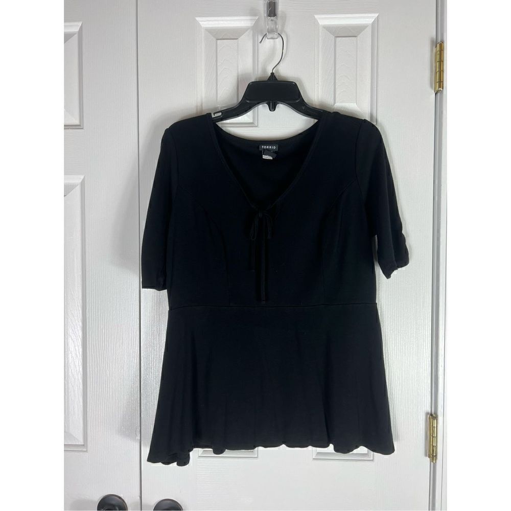 Torrid Black Blouse Size 0